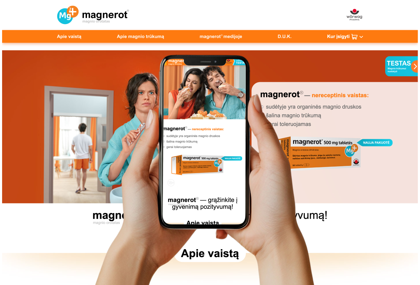 Farmācijas produkta mājaslapas lokalizācija un adaptācija Lietuvas tirgum