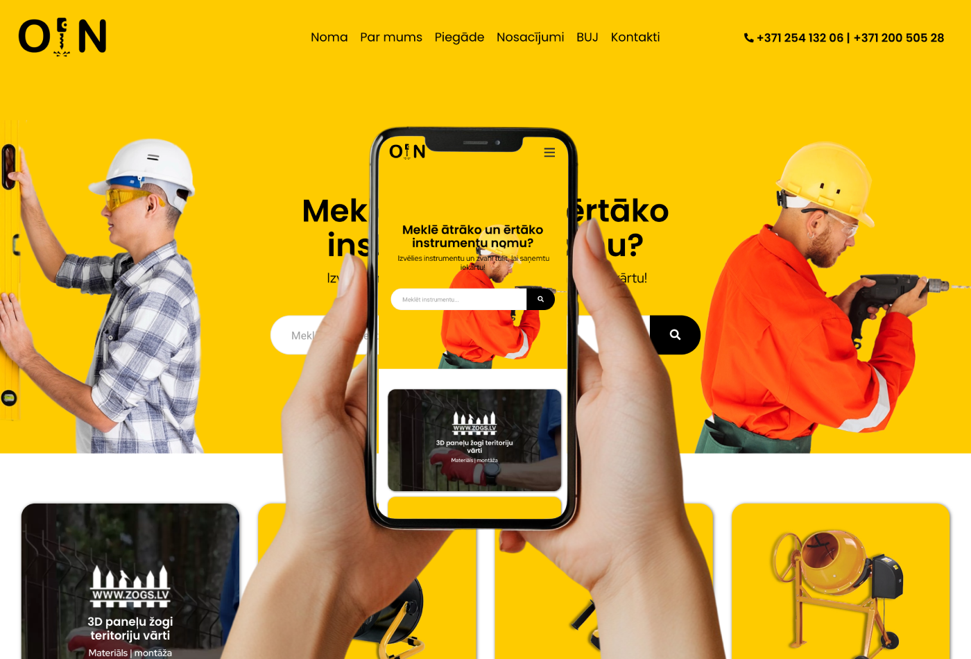 Instrumentu nomas mājaslapa