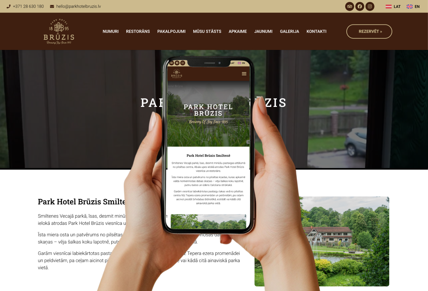 Viesnīcas mājaslapas izstrāde