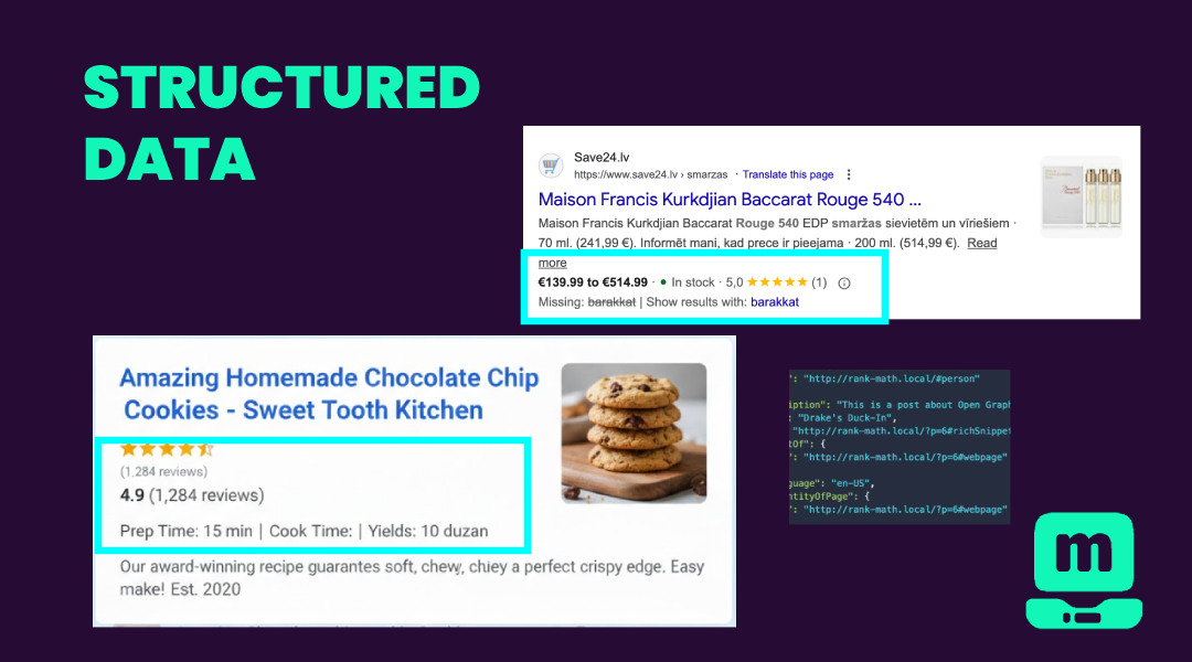 Strukturētie dati rich snippets google